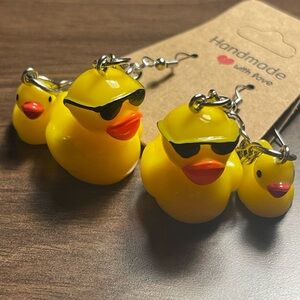 Double duckie hook earrings